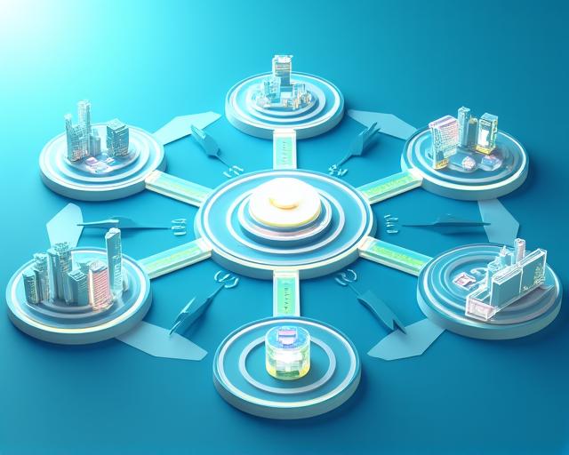 Diagramma che mostra i moduli di Ospiteo che si collegano a un nucleo centrale.
